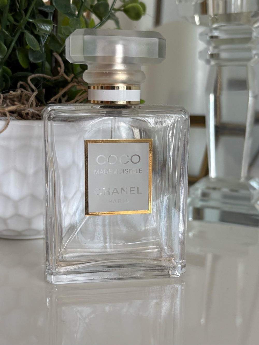 Chanel Coco Mademoiselle Glass Perfume Bottle - Clear